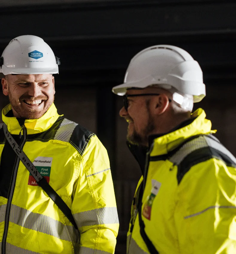 Construction Men Laughing